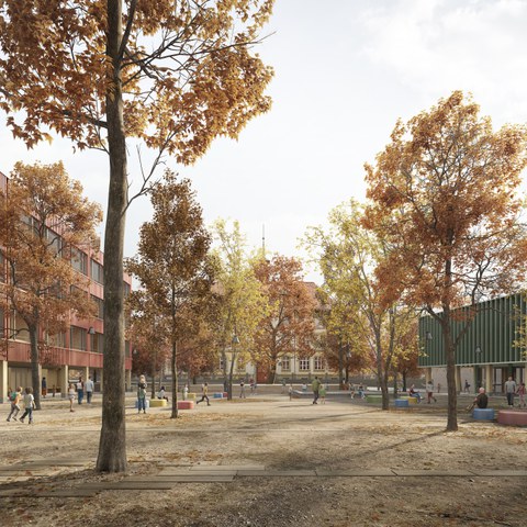 Volksschule und Sportanlagen Viererfeld