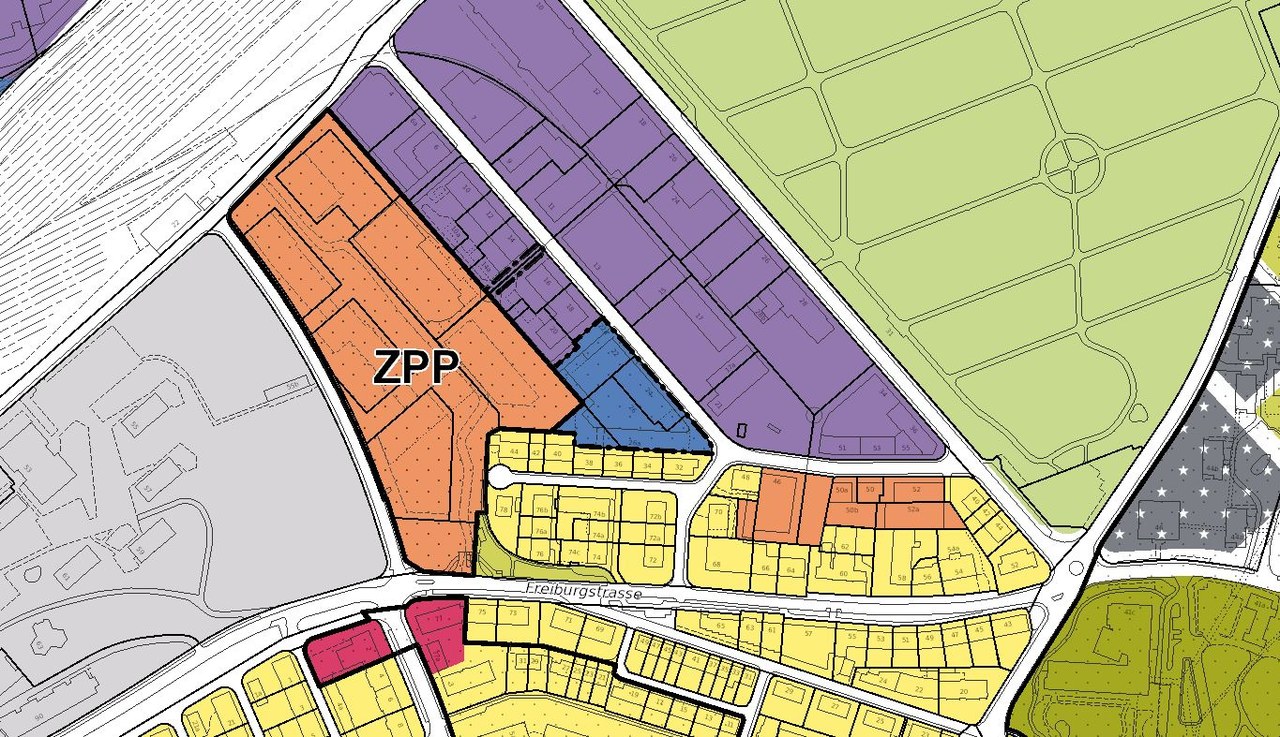 Ausschnitt Zonenplan Stadt Bern