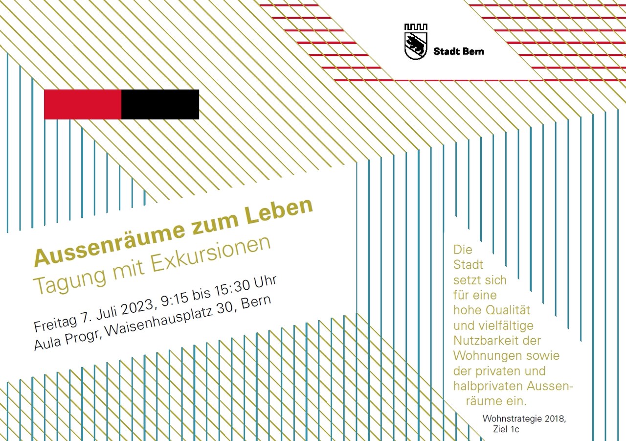 Flyer Tagung «Aussenräume zum Leben»