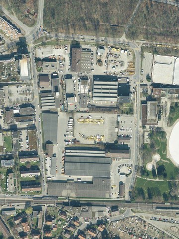 Luftbild des Areals Weyermannshaus West im ESP Ausserholligen
