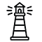 Skizze eines Leuchtturms