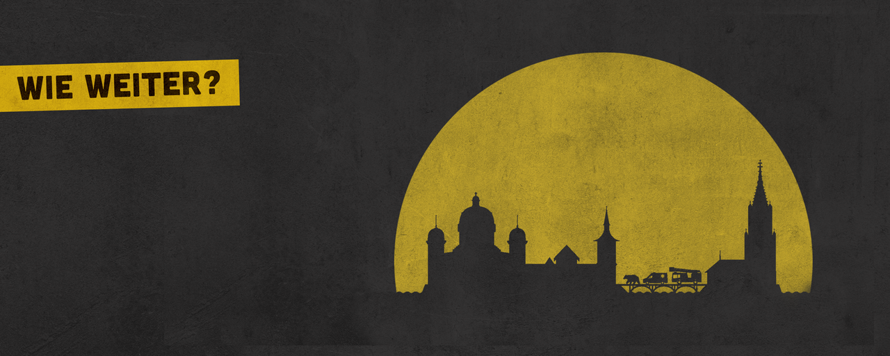 Bild mit Silhouette von Bern als Illustration