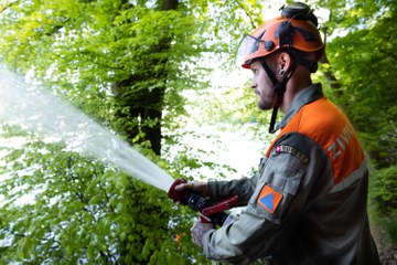 Einsatzübung Schnelleinsatzformation. Vergrösserte Ansicht