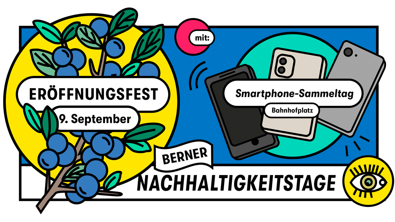 Logo vom Sammeltag am Eröffnungsfest der Berner Nachhaltigkeitstage