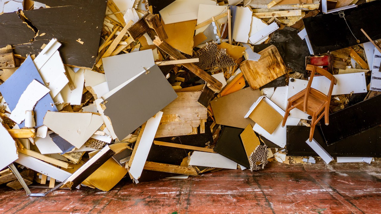 Abfallbild aus der Vogelperspektive