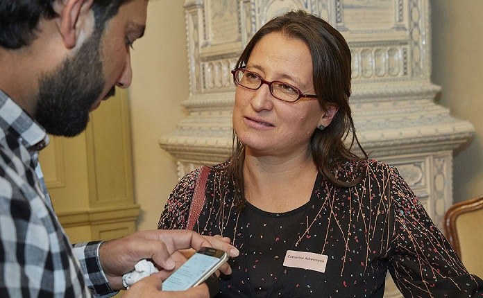 Vernetzerin Catherine Ackermann im Gespräch