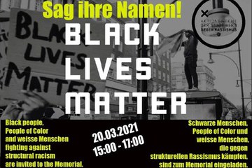 Online Memorial Black Lives Matter.. Vergrösserte Ansicht