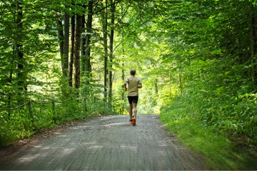 Jogging. Vergrösserte Ansicht