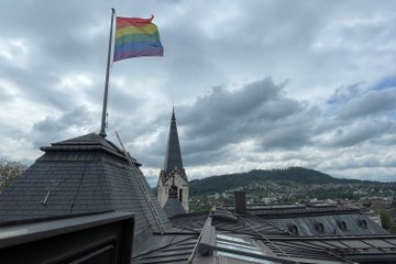 Flagge FPI 2023. Vergrösserte Ansicht