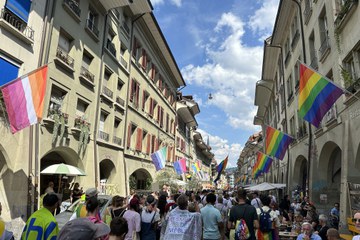 PrideUmzug. Vergrösserte Ansicht