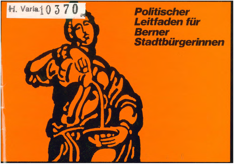 Titelbild politischer Leitfaden für Berner Stadtbürgerinnen