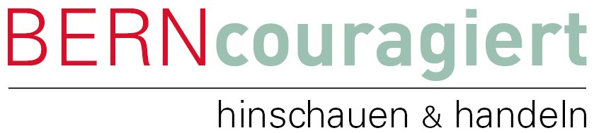 Logo: BERNcouragiert - hinschauen & handeln