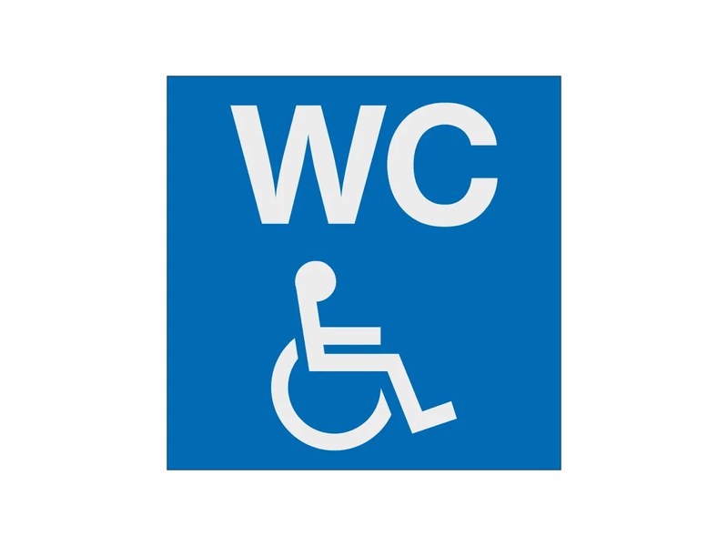 Piktogramm "WC für Menschen mit Behinderungen"