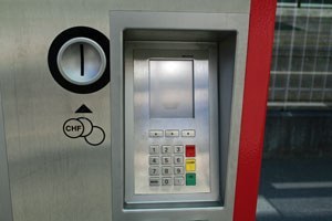 Nahaufnahme Ticketautomat