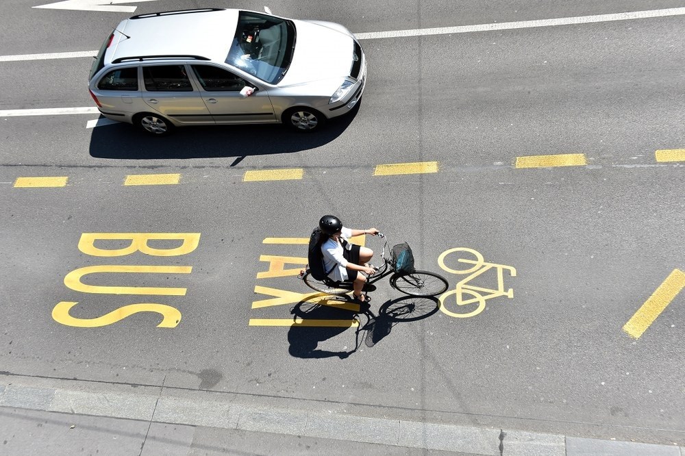 E-Bike auf Umweltspur