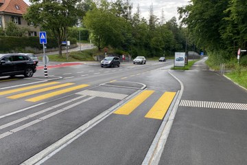 Taktil visuelle Markierungen Dübystrasse. Vergrösserte Ansicht