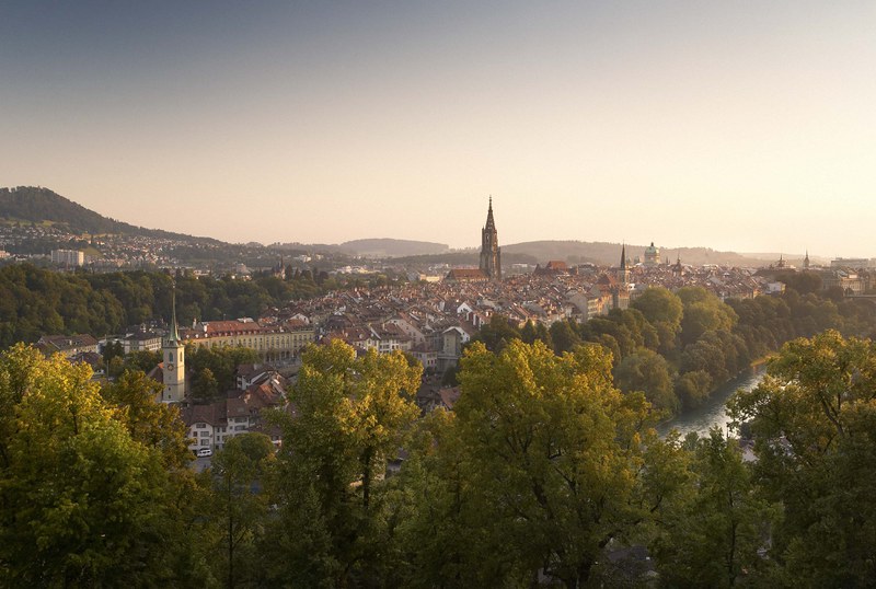 Blick auf die Berner Altstadt. Bild: Denkmalpflege Stadt Bern.