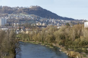 Gaswerkareal Hochwasserschutz Visualisierung (Tiefbauamt Stadt Bern / Mathys Partner Visualisierung). Vergrösserte Ansicht