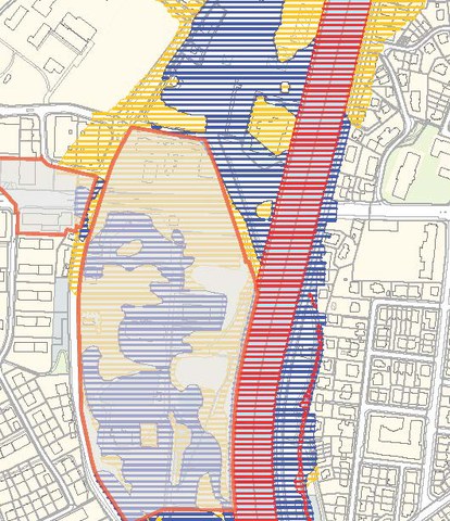 Ausschnitt Naturgefahrenplan