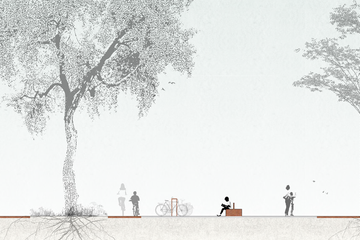 Begegnungsorte Illustration Team MOFA. Vergrösserte Ansicht