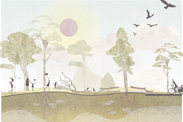 Durchwegung Illustration Team MOFA. Vergrösserte Ansicht