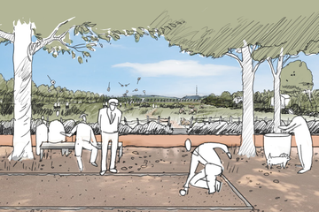 Durchwegung Illustration Team Vulkan . Vergrösserte Ansicht