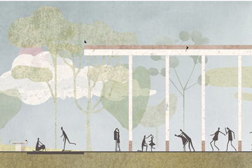 Treffpunkte Pavillon Team MOFA. Vergrösserte Ansicht