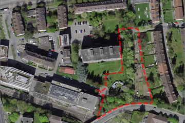 Parzellenplan. Vergrösserte Ansicht