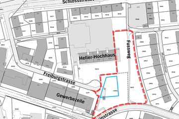 Lage- und Situationsplan. Vergrösserte Ansicht