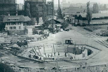 Bau Gasometer. Vergrösserte Ansicht