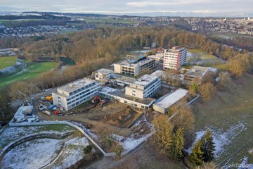 Drohnenbild   Blick nach Norden. Vergrösserte Ansicht