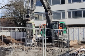 Impressionen Baustelle 3. Vergrösserte Ansicht