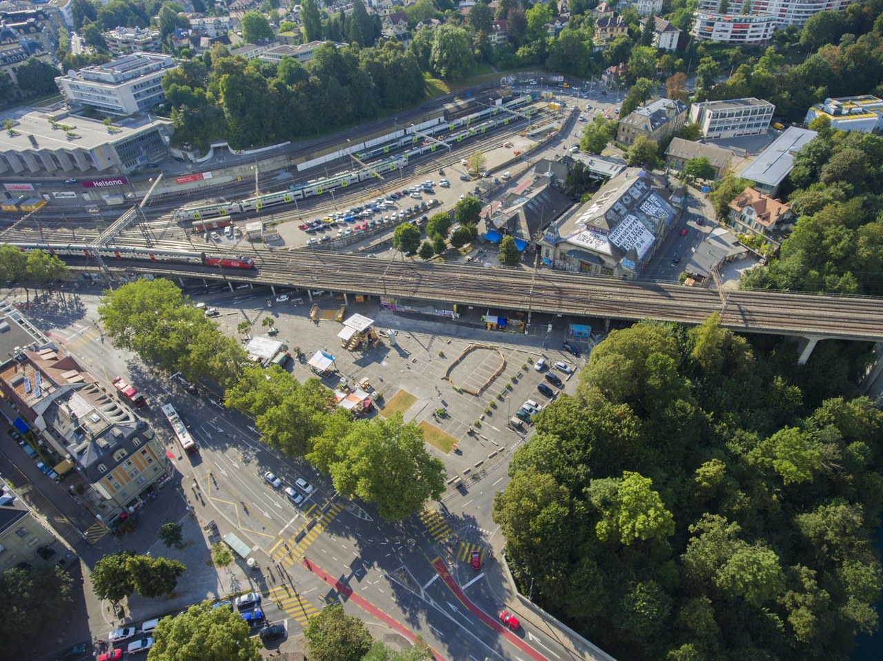 Schützenmatte von oben, autofrei