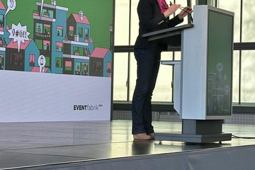 Begrüssungsrede von Angela Fleury, SKHG. Vergrösserte Ansicht