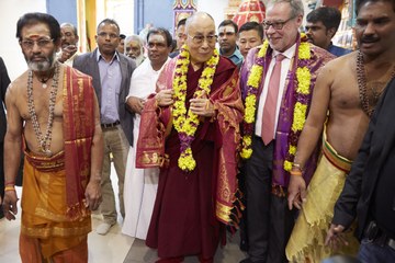 Dalai Lama in Bern. Vergrösserte Ansicht