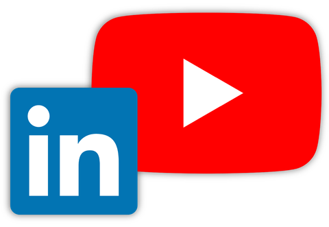 Icon LinkedIn und YouTube
