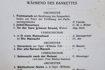 Feier zur Einweihung des neuen Bundeshauses 1902. Vergrösserte Ansicht