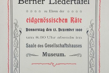 Bundesabend Programm 1900. Vergrösserte Ansicht