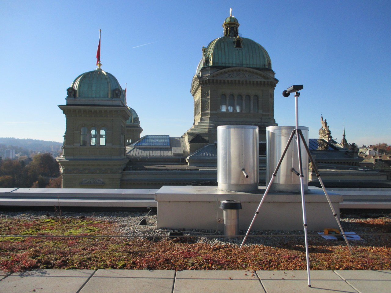 Lärmmessung vor dem Bundeshaus