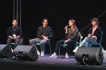 Beim Foodtalk wird über die Ernährung der Zukunft diskutiert. Vergrösserte Ansicht