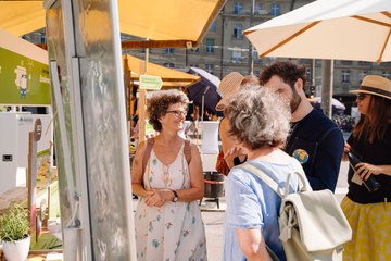 Eröffnungsfest_Stand_PascaleAmez. Vergrösserte Ansicht