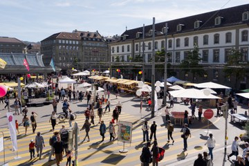 Eröffnungsfest Berner Nachhaltigkeitstage 2025 (Foto: Manuel Lopez). Vergrösserte Ansicht