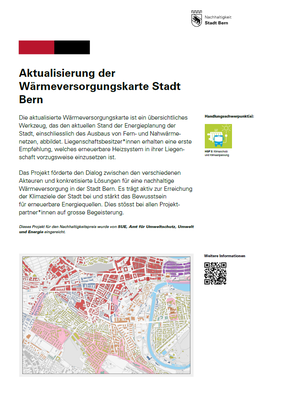 Aktualisierung der Wäremversorgungskarte Stadt Bern