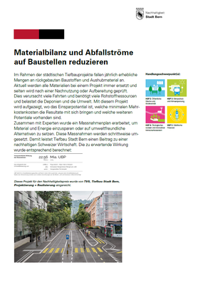 Materialbilanz und Abfallströme auf Baustellen reduzieren