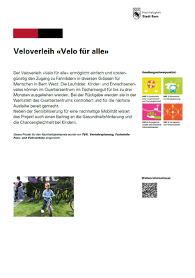 Veloverleih 'Velo für alle'