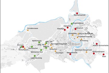 Wohnbauprojekte Imagemap. Vergrösserte Ansicht