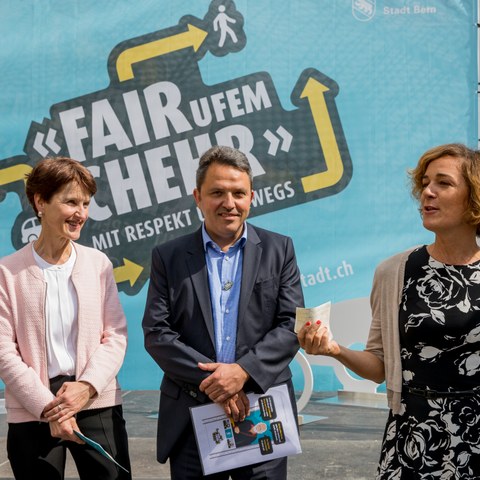 «FAIR ufem CHEHR»: Franziska Teuscher, René Schmied, Ursula Wyss (1)